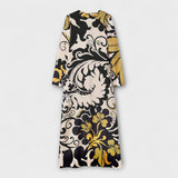 Luana - Išskirtinės Midi Suknelės iš Satino Audinio