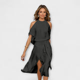 Madonna - Elegantiška suknelė arba modernus be petnešų dizainas