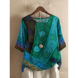 Valerie - Spalvingas boho topas