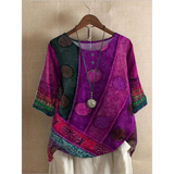Valerie - Spalvingas boho topas