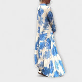 Nerina - Elegantiškos gėlės maxi suknelė