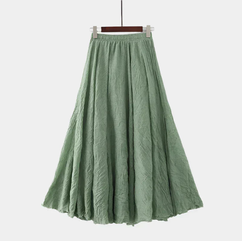Kristýna Elegantiški Aukštos Juosmens Ilgi Sijonai