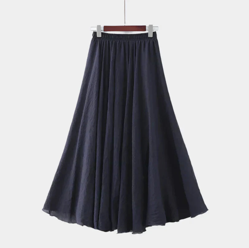 Kristýna Elegantiški Aukštos Juosmens Ilgi Sijonai