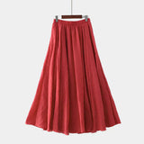 Kristýna Elegantiški Aukštos Juosmens Ilgi Sijonai