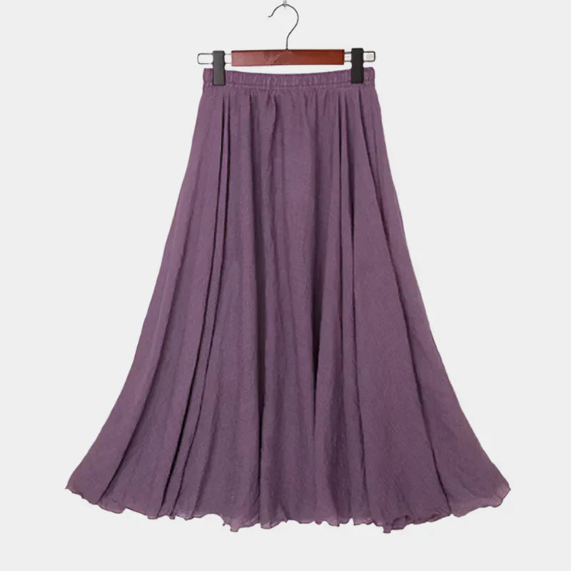 Kristýna Elegantiški Aukštos Juosmens Ilgi Sijonai