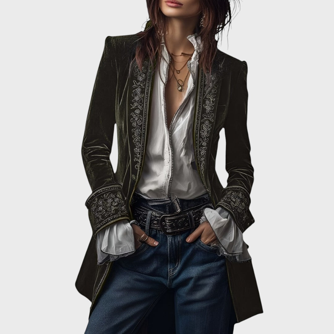 Nuria - Elegantiška aksominė striukė