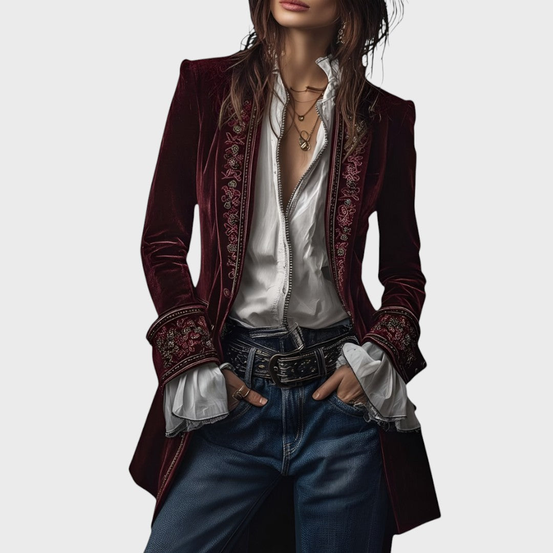 Nuria - Elegantiška aksominė striukė