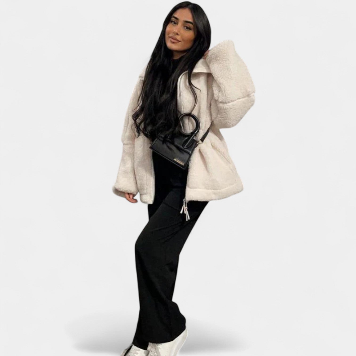 Karla – Minkštas teddy paltas