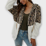 Lea - Fleece mikina su leopardų dizainu