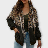Lea - Fleece mikina su leopardų dizainu