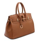 TL Bag - Odinė rankinė su auksinėmis detalėmis