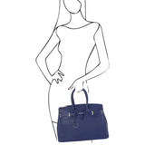 TL Bag - Odinė rankinė su auksinėmis detalėmis