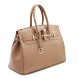 TL Bag - Odinė rankinė su auksinėmis detalėmis