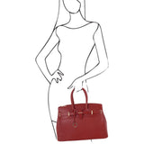 TL Bag - Odinė rankinė su auksinėmis detalėmis