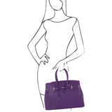 TL Bag - Odinė rankinė su auksinėmis detalėmis