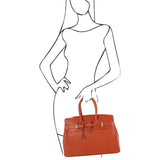 TL Bag - Odinė rankinė su auksinėmis detalėmis