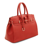 TL Bag - Odinė rankinė su auksinėmis detalėmis