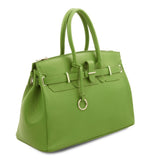 TL Bag - Odinė rankinė su auksinėmis detalėmis
