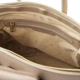 TL Bag - Odinė rankinė su auksinėmis detalėmis