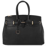 TL Bag - Odinė rankinė su auksinėmis detalėmis