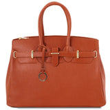 TL Bag - Odinė rankinė su auksinėmis detalėmis