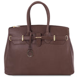 TL Bag - Odinė rankinė su auksinėmis detalėmis