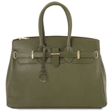 TL Bag - Odinė rankinė su auksinėmis detalėmis
