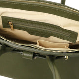 TL Bag - Odinė rankinė su auksinėmis detalėmis